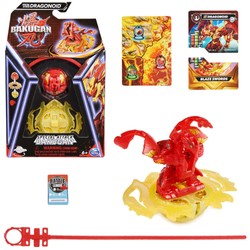 Bakugan Special Attack Dragonoid Spinning ring action figure + Spin Master Karten