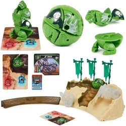 Bakugan Training Set + Titan Trox Dino Clan Figur Grün Strategie Spiel