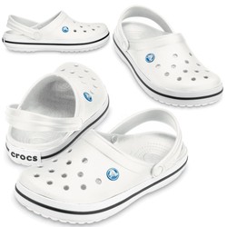 Crocs Crocband Weiß Weiße Flip-Flops für Ärzte