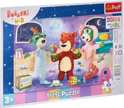 Die Familie Treflik 15-teiliges Rahmenpuzzle Bedtime - Goodnight