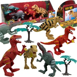 Dinosaurier-Figurenset mit Licht und Geräuschen 3 Stück