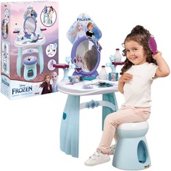 Disney Gefrorene Eiskönigin Toilette mit Hocker und Spiegel 2in1 + 10 Zubehör