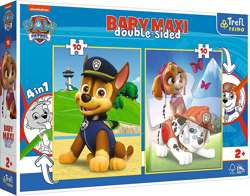 Doppelseitiges Puzzle 2x10 Teile Baby Maxi Team Paw Patrol 4in1