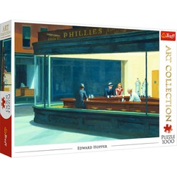 Edward Hopper Trefl 1000 Elemente Kunstsammlung Nachtpuzzle 