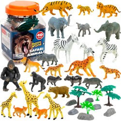 Großes Wildlife-Safari-Figurenset 40 Teile