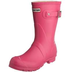 Hunter Original Short Fuchsia Rosa Gummistiefel