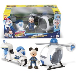 IMC Toys Mickey Mouse Hubschrauber Polizei Motorrad + Figur