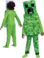 Minecraft Grünes Karnevalskostüm Creeper Disguise 109-126 cm 4-6 Jahre alt