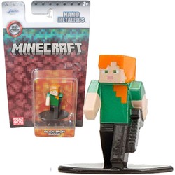 Minecraft Metall Sammelfigur Alex mit Eisenschwert Nano Metalfigs 4 cm Jada