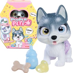 Pamper Petz Husky Hund aus der Windelbande 20 cm + Zubehör