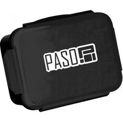 Paso Breakfast Tote Lunch Box Schwarz mit weißem Logo Basic 650 ml
