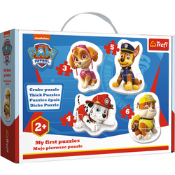 Paw Patrol Trefl Baby Classic Thick 4-in-1 Puzzle Das erste Baby-Puzzle Chase Marshall Rubble Skye