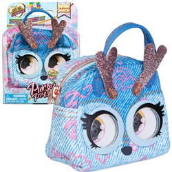 Purse Pets Micro deer Denim Deerie kleine Tasche Schlüsselanhänger mit Augen