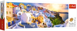 Puzzle 1000 Santorini Sonnenuntergang auf Santorin Panorama Trefl 