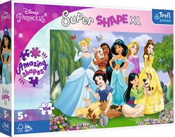 Puzzle 104 Teile Super Shapes XL Disney-Prinzessinnen im Garten