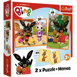 Puzzle 2in1 Memory Bing mit Freunden Trefl 3+