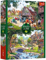 Puzzle 2x500 Idyllisches Leben Trefl