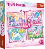 Puzzle 4in1 Einhörner und Magie 207 Teile