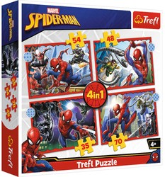 Puzzle 4in1 Marvel Spiderman Held Trefl