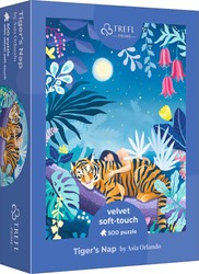 Puzzle 500 Teile Samt Soft Touch Tiger's Nap UFT