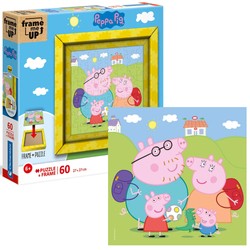 Puzzle 60 Teile mit Rahmen Peppa Wutz