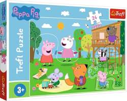 Puzzle Maxi 24 Teile Peppa Wutz Spielen auf einer Lichtung