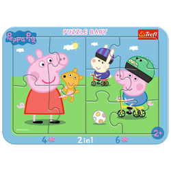 Puzzle Merry Peppa Wutz Baby 2in1 Trefl 