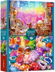 Puzzle Trefl 2x500 Elemente Raum und Kristalle