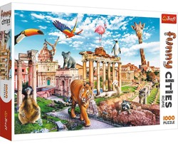 Puzzle Wildes Rom, Lustige Städte, 1000 Elemente, Trefl 10600