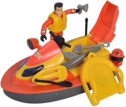 Simba Feuerwehrmann Sam Motorboot Juno 2.0 + Figur Feuerwehrmann Elvis