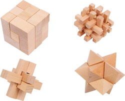 Small Foot 2934 Holzpuzzle Satz mit 4 Teilen