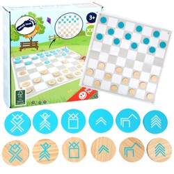 Small Foot Schach Dame 2-in-1 Spielmatte XXL