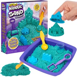 Spin Master Kinetic Sand Shimmer Glitzerset türkis