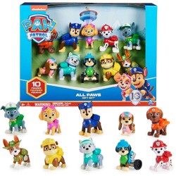 Spin Master Paw Patrol Geschenkset mit 10 Hundefiguren Action Pack Pups Figuren