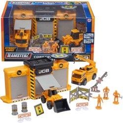 Teamsterz JCB Construction Set mit Fahrzeugen und Figuren