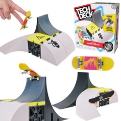 Tech Deck Griffbrett-Set Rampa Power Flippin Disorder + buntes Sammel-Skateboard