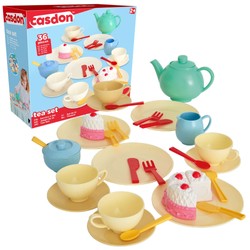 Teeservice Kaffeetasse Kuchenservice für Kinder 36 Teile