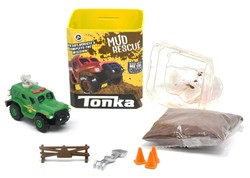 Tonka Mud Rescue Grüner Jeep Auto + Sand