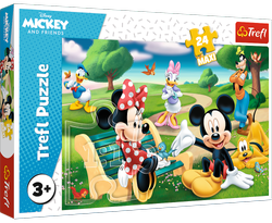 Trefl 14344 Puzzle 24 Maxi Micky Maus Mickey mit Freunden