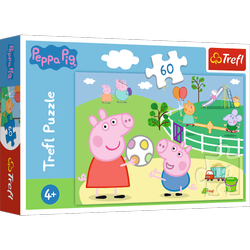 Trefl 17356 Puzzle 60 Peppa Wutz In einer Gruppe spielen