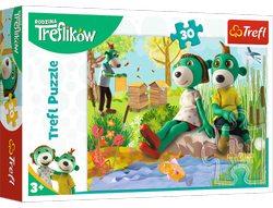 Trefl 18265 Puzzle 30 The Treflik Family am Teich