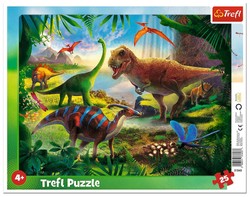 Trefl Gerahmtes Puzzle Dinosaurier 25 Elemente