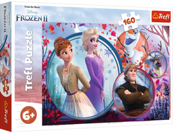 Trefl Puzzle 160 Frozen II Abenteuer der Schwesternschaft