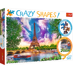 Trefl Puzzle Himmel über Paris Crazy Shapes 600 Elemente