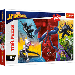 Trefl Puzzle Spider-Man auf dem Kopf 100 Elemente