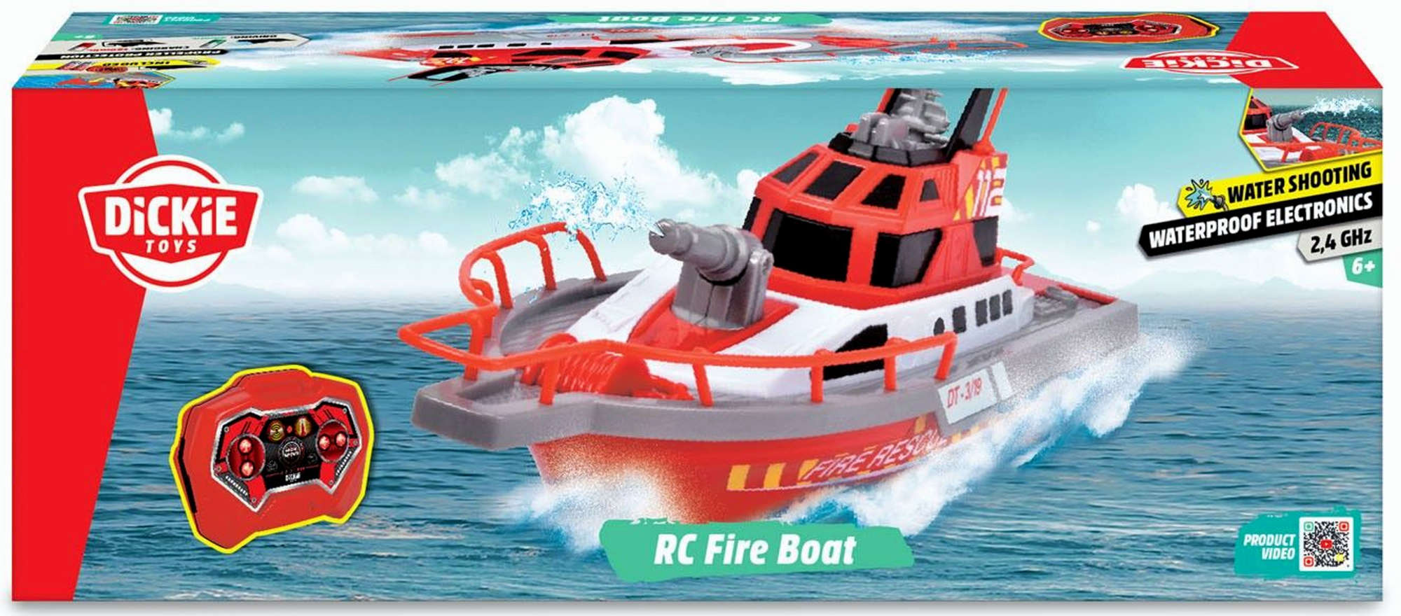 Dickie Toys RC Fire Boat ferngesteuertes Boot – Spielwaren Schweiger