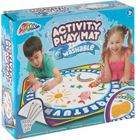 Activity-Spielmatte Abwaschbare Zeichentafel + Stifte