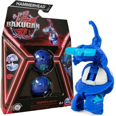 Bakugan Hammerhead Blue transformierende Kampffigur + Karten
