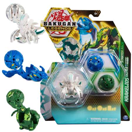 Bakugan Legends Krakelios Ultra Starterset 3 Figuren + Karten