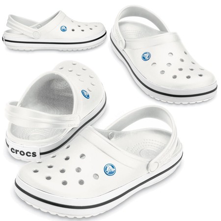 Crocs Crocband Weiß Weiße Flip-Flops für Ärzte